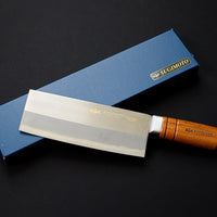 SUGIMOTO DUCK KNIFE CHROMIUM MOLYBDENUM 190MM NATURAL WOOD HANDLE