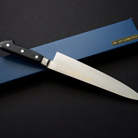 SUGIMOTO CHROMIUM MOLYBDENUM GYUTO 240MM BLACK WESTERN HANDLE