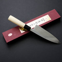 SAKAI TAKAYUKI WHITE STEEL KASUMITOGI DEBA 180MM MAGNOLIA HANDLE