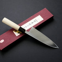 SAKAI TAKAYUKI WHITE STEEL KASUMITOGI DEBA 165MM MAGNOLIA HANDLE