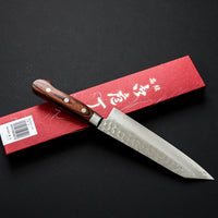 JIKKO VG10 17 LAYER DAMASCUS KIRITSUKE SANTOKU 170MM MAHOGANY WOOD HANDLE