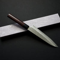 SAKAI TAKAYUKI AUS10 45 LAYER DAMASCUS GYUTO 180MM SHITAN HANDLE