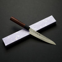SAKAI TAKAYUKI AUS10 45 LAYER DAMASCUS PETTY 150MM SHITAN HANDLE
