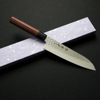 SAKAI TAKAYUKI AUS10 45 LAYER DAMASCUS SANTOKU 180MM SHITAN HANDLE