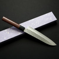 SAKAI TAKAYUKI AUS10 45 LAYER DAMASCUS SANTOKU 180MM SHITAN HANDLE