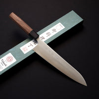 KIKUICHI GINSAN SANMAI GYUTO 210MM WALNUT HANDLE