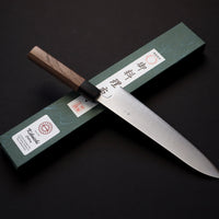 KIKUICHI GINSAN SANMAI GYUTO 210MM WALNUT HANDLE
