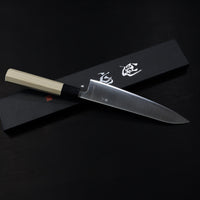 NAKAMURA GINSAN KAISHIN THIN SERIES GYUTO 210MM MAGNOLIA HANDLE