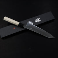 NAKAMURA GINSAN KAISHIN THIN SERIES KIRITSUKE GYUTO 210MM MAGNOLIA HANDLE