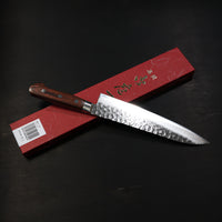 JIKKO VG10 17 LAYER DAMASCUS GYUTO 210MM MAHOGANY WOOD HANDLE