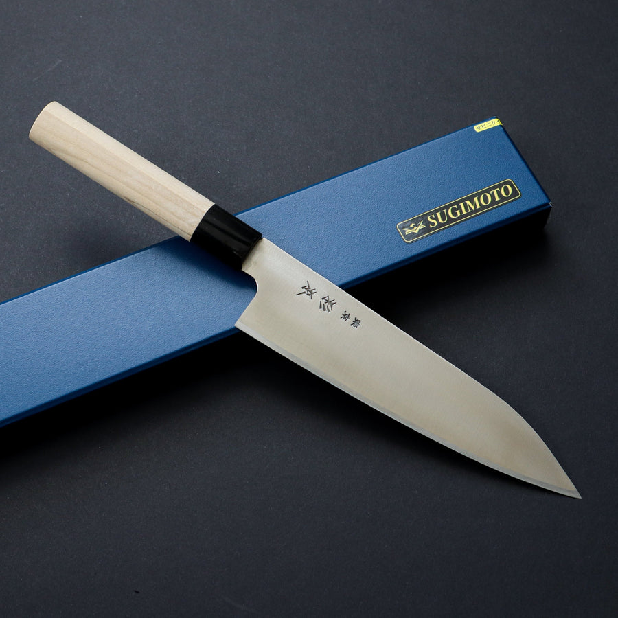SUGIMOTO CHROMIUM MOLYBDENUM TALL GYUTO 210MM MAGNOLIA HANDLE
