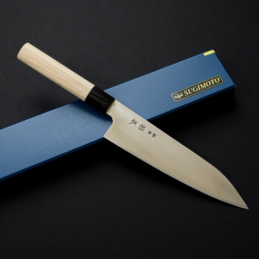 SUGIMOTO CHROMIUM MOLYBDENUM TALL GYUTO 210MM MAGNOLIA HANDLE