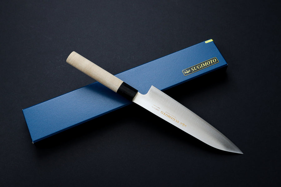 SUGIMOTO CHROMIUM MOLYBDENUM TALL GYUTO 210MM MAGNOLIA HANDLE