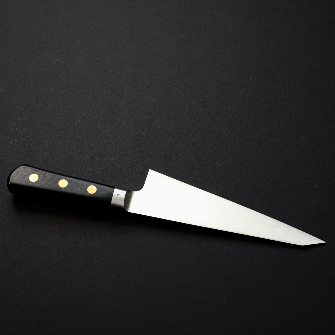 MISONO SWEDISH STEEL GARASUKI DRAGON ENGRAVING 185MM BLACK WESTERN HANDLE