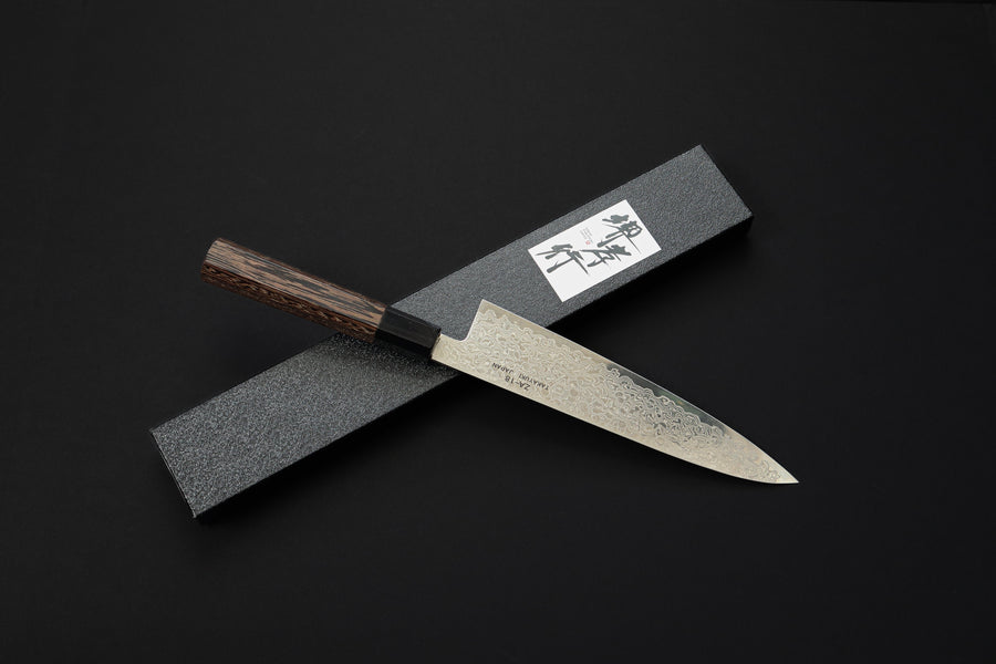 SAKAI TAKAYUKI ZA18 GALAXY DAMASCUS GYUTO 210MM WENGE HANDLE