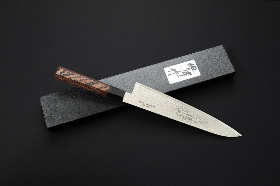 SAKAI TAKAYUKI ZA18 GALAXY DAMASCUS GYUTO 240MM WENGE HANDLE